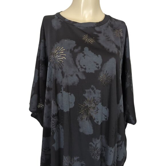 TOV Los Angeles Black Gray 42 sz 12 Dress Kaftan Maxi Boho Dress - Picture 6 of 16